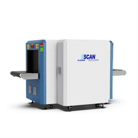 EI-6550D қол жүгі рентгені Қауіпсіздікті скринингтің қосарланған қосарлы жабдығы